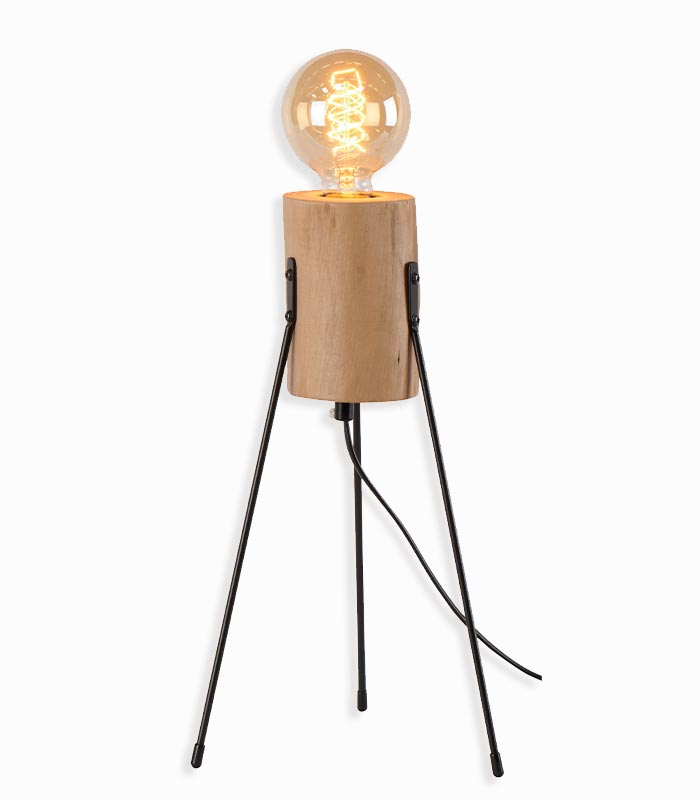 Lampe bois sur pieds GORKA Lampe bois sur pieds GORKA