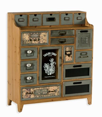 Commode vintage 17 tiroirs WENDY