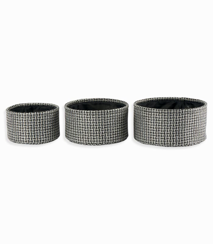 Set de 3 paniers ronds LÅDA Set de 3 paniers ronds LÅDA