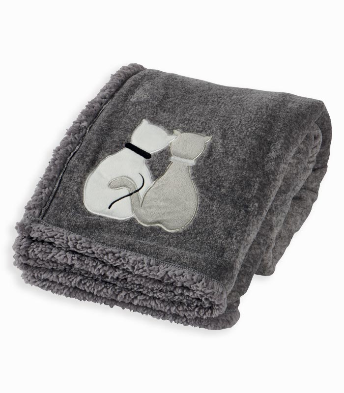 Plaid gris KISSA Plaid gris KISSA