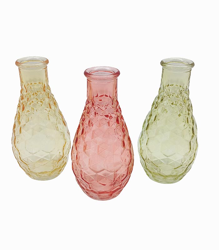 Vase en verre bouteille R&B Vase en verre bouteille ronde R&B