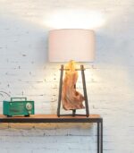 Lampe exotique teck WARA