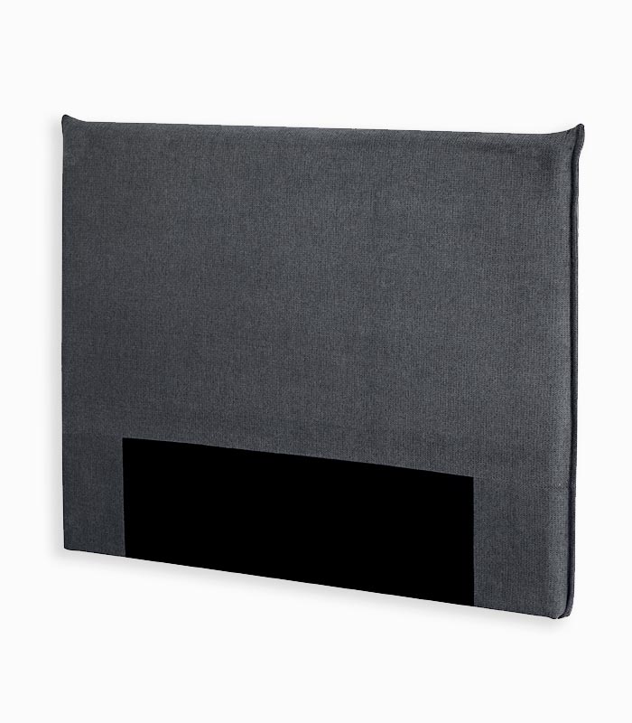 Tête de lit revêtement tissu MABEL Tête de lit revêtement tissu MABEL gris
