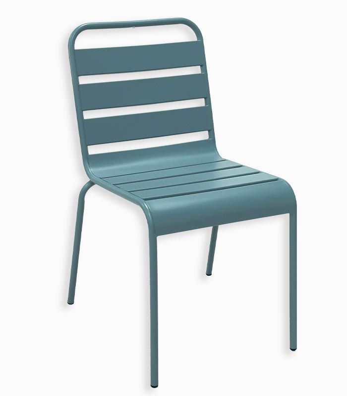 Chaise de jardin empilable HURON Chaise de jardin bleue empilable HURON