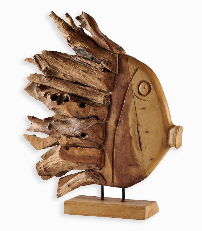 Trophée teck FISH Trophée teck FISH