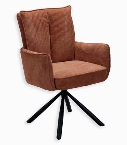 Fauteuil MILLER tournant coloris moutarde