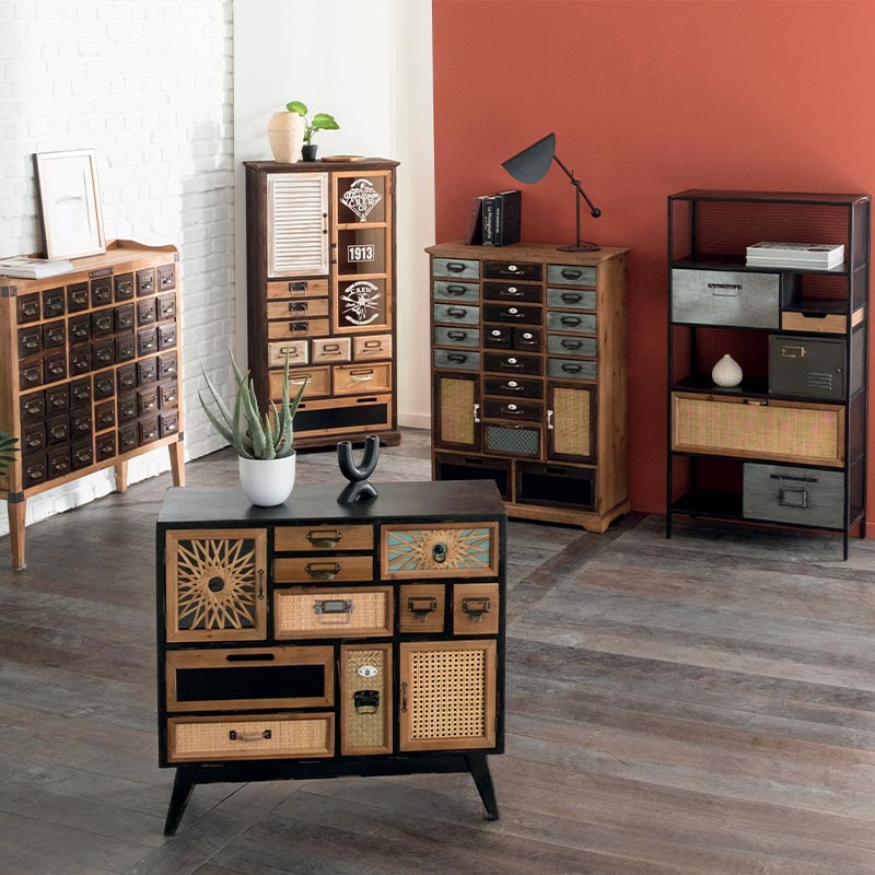 Commodes décoratives en bois