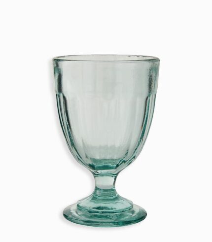 Coupe en verre bleu
