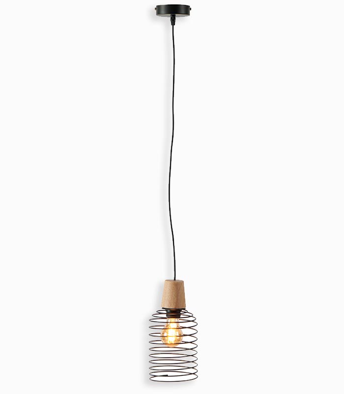 Suspension abat-jour filaire spirale Suspension abat-jour filaire spirale