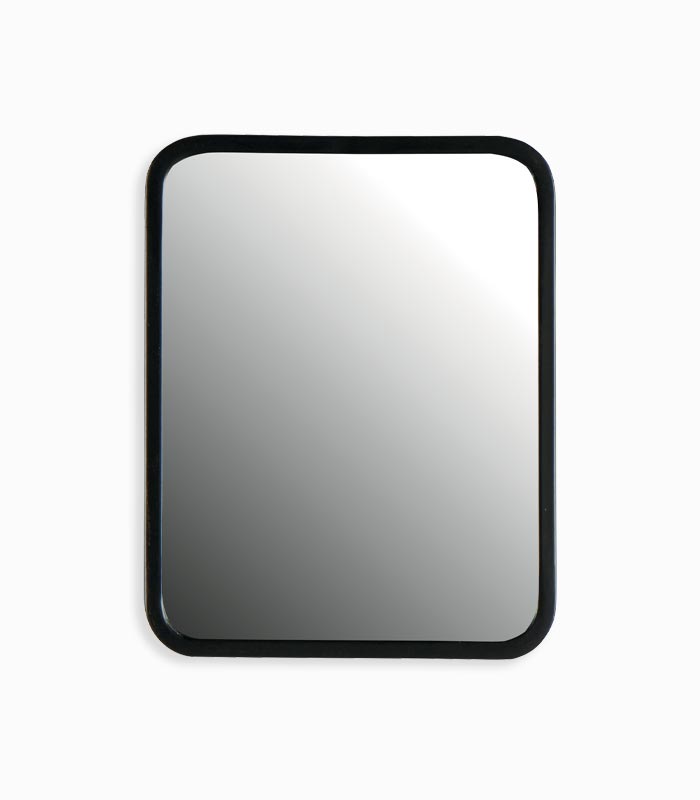 Miroir rectangulaire métal noir Miroir rectangulaire métal noir
