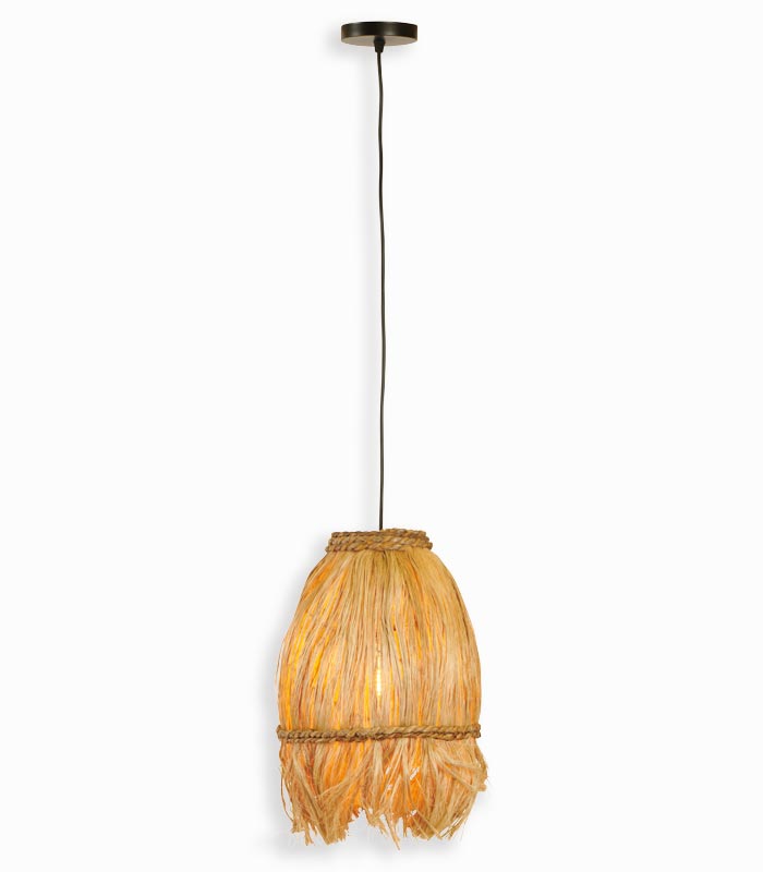 BO096-PL009 Suspension avec frange ABACA – Image 1