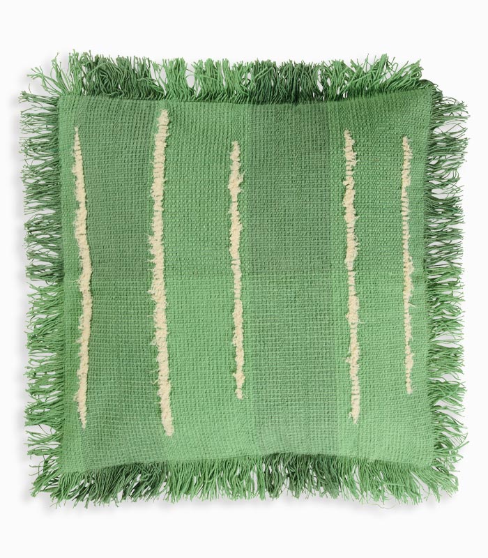 Coussin vert déhoussable KIVIC