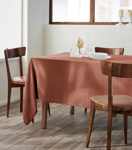 Nappe rectangle 150 x 250 GAÏA terracotta