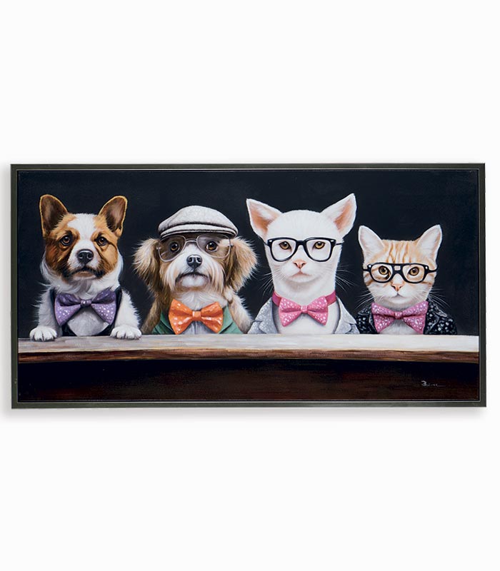 Tableau toile imprimée CHIENS & CHATS CHIC Tableau toile imprimée CHIENS & CHATS CHIC