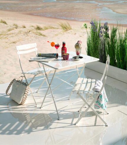 Set de jardin PARTY laqué blanc