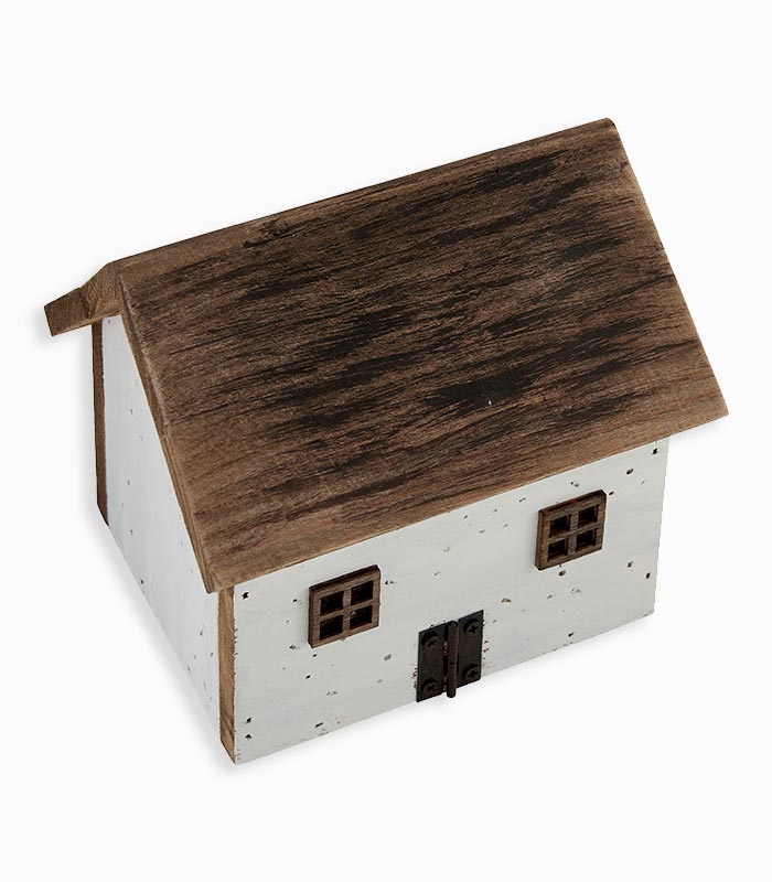Maison décorative bois blanc Maison décorative bois blanc