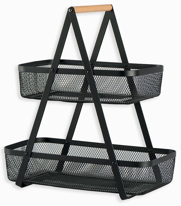 BO1020-021 Panier 2 étages grillagé – Image 1