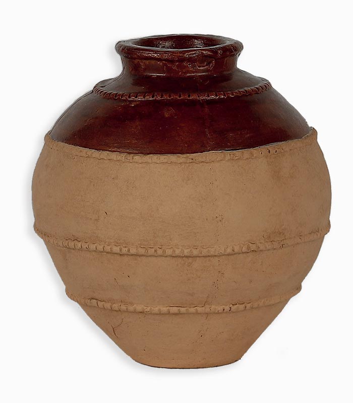Vase bicolore en terre cuite Vase bicolore en terre cuite