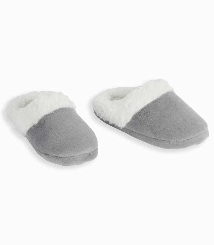 BO913-011 Pantoufles sherpa grises – Image 1
