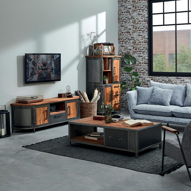 Mobilier en teck massif recyclé HEPBURN