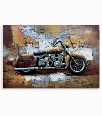 Tableau métal MOTO VINTAGE