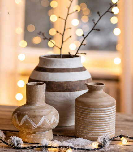 Vases en bois