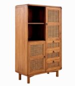 Enfilade teck massif CARAWA 2 portes 3 tiroirs