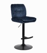 Chaise de bar EVELYN bleu nuit