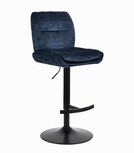 Chaise de bar EVELYN bleu nuit