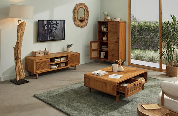 Salon CARAWA en teck massif