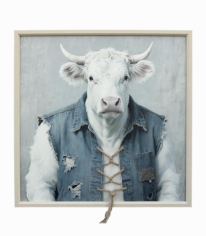 Tableau toile PORTRAIT TAUREAU Tableau toile PORTRAIT TAUREAU