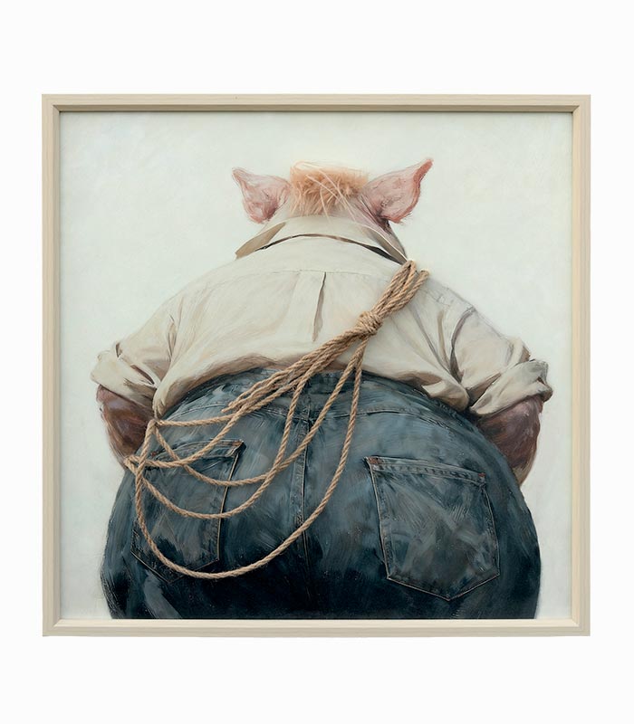 Tableau toile CORDE ET COCHON Tableau toile CORDE ET COCHON