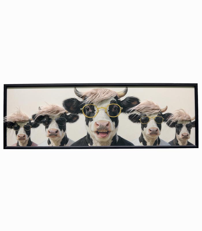 Tableau toile VACHES À LUNETTES Tableau toile VACHES À LUNETTES