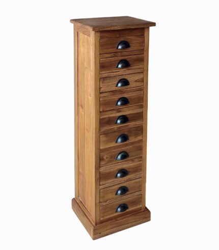Chiffonnier teck KLAT 10 tiroirs
