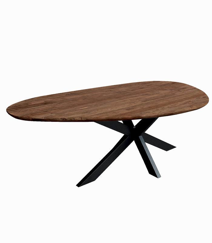 Table teck recyclé BORNEO Table teck recyclé BORNEO