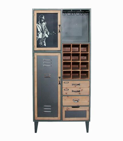 Commode MINDY avec 12 casiers à vin