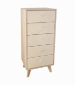 Commode déco 5 tiroirs LOGAN