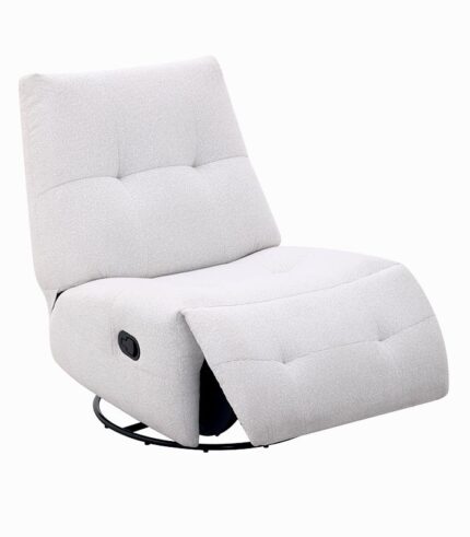 Fauteuil relax tournant blanc DELSON