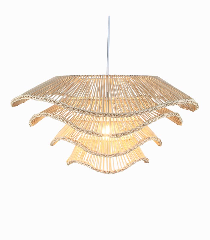 Suspension rotin MULTI-NIVEAUX Suspension naturelle rotin MULTI-NIVEAUX Ø 60 cm