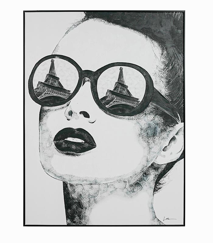 Tableau toile fait main LUNETTES PARIS Tableau toile fait main LUNETTES PARIS