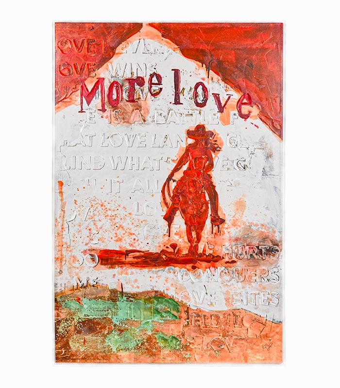 Tableau toile fait main MORE LOVE Tableau toile fait main MORE LOVE