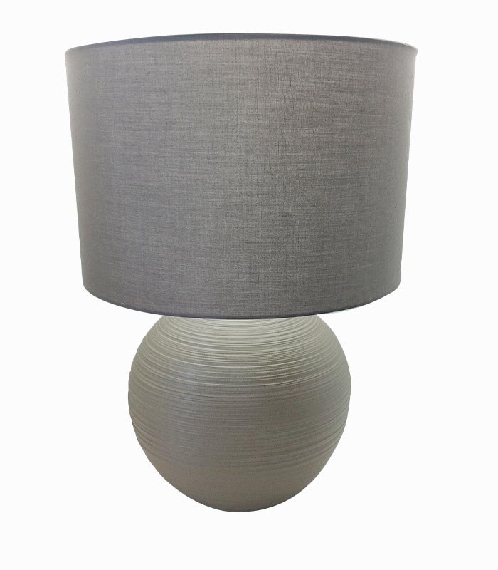 Lampe céramique grise Lampe céramique grise
