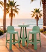 Chaise de bar haute PVC MILOS