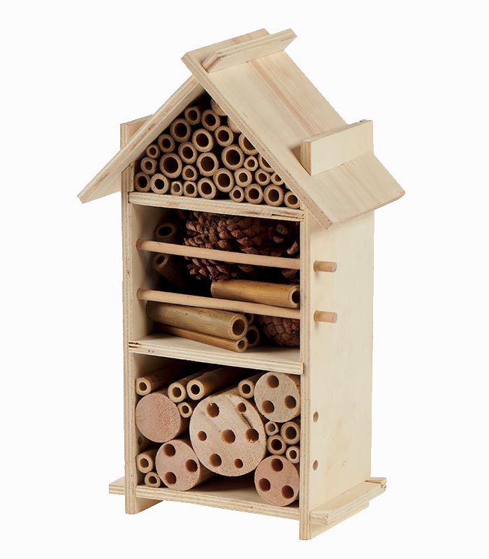 Maison à insectes toit naturel Maison à insectes toit naturel
