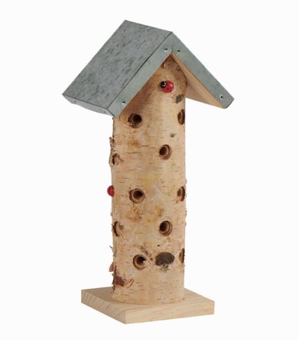 Maison à insectes rondin