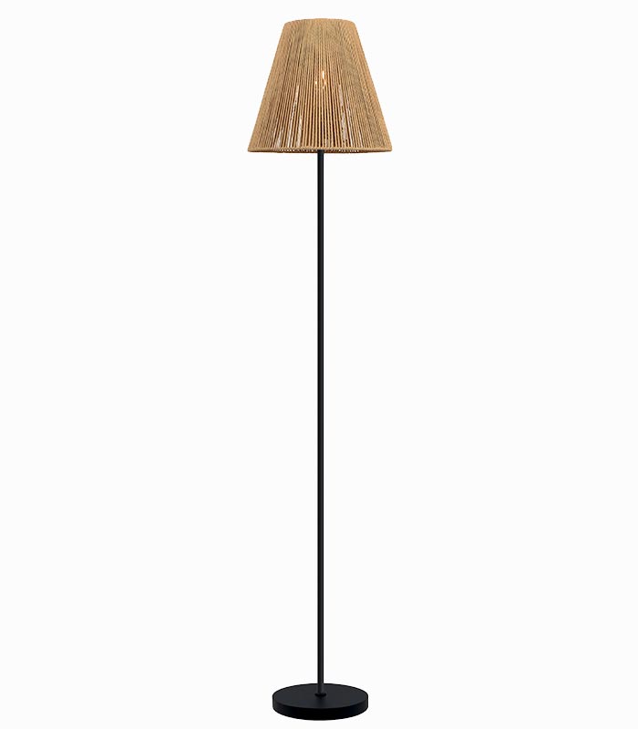 Lampadaire métal abat-jour papier Lampadaire métal abat-jour papier