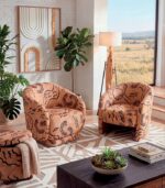 Fauteuil KENYA au coloris ethnique