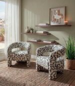 Fauteuil SAHARA au coloris ethnique