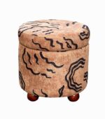 Pouf coffre MALAWI au coloris ethnique