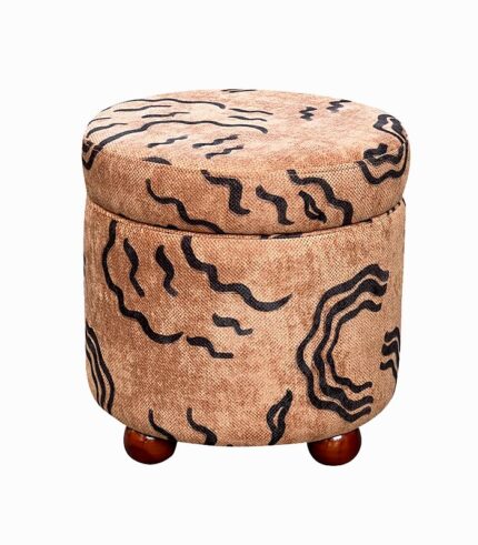 Pouf coffre MALAWI au coloris ethnique